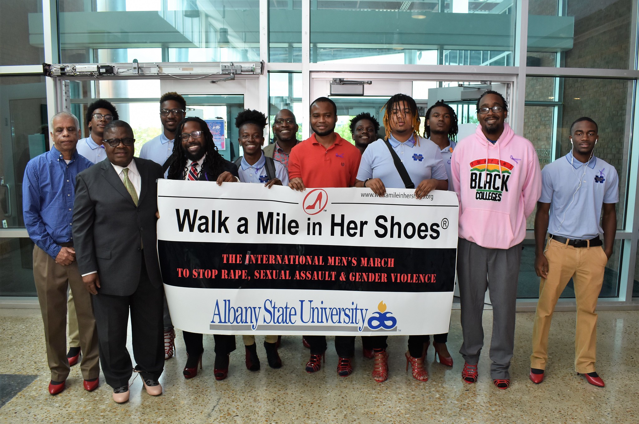 ASU participates in “Walk a Mile in Her Shoes” initiative to raise